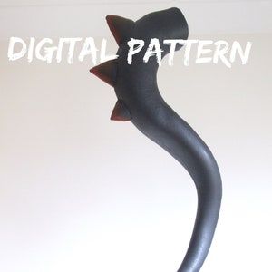 Dragon Tail EVA Foam Pattern Template Digital PDF - Make Your own