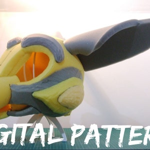 Dutch Angel Dragon Fursuit Head Base: Foam Cosplay PDF Pattern (Digital Download)
