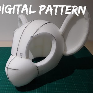Patrón de base para cabeza de disfraz de furry estilo MLP, plantilla digital, My Little Pony: crea tu propia