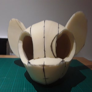 MLP Fursuit Head Base, Horse Pattern, My Little Pony template - Make Your own
