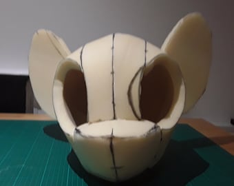 MLP Fursuit Head Base, Horse Pattern, My Little Pony template - Make Your own
