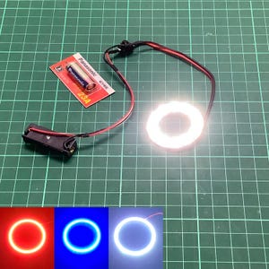 Hand Repulsor, Circle Round Ring light up cosplay, Iron Man, Cyborg, Genos
