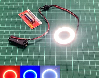 Hand Repulsor, LED Circle Round Ring light up cosplay, Iron Man, Cyborg, Genos