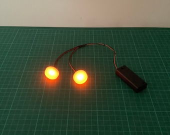 Jawa LED Light up disc eyes 3D printed cosplay mask eye circle round lights