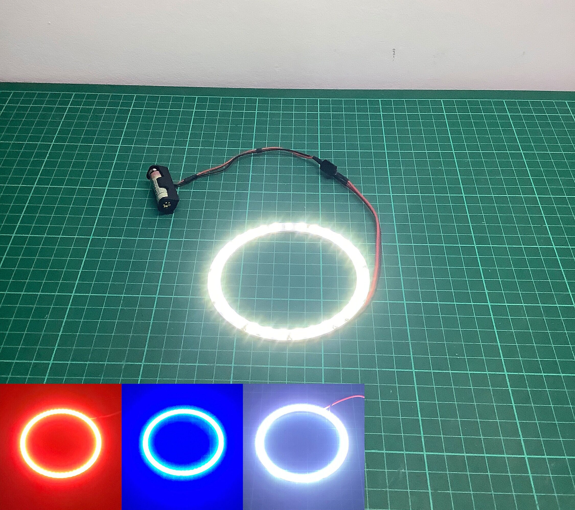 Large 10cm, Circle Ring Cyberpunk Light up Cosplay, Iron Man, Cyborg ...