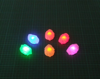 Infinity Stones Full Set of Six LED Circuits, Display Colour LED's lights, Iron Man cosplay, Thanos Gauntlet