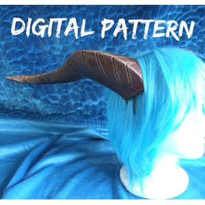 Beast Horns , Dragon Horns ,EVA Foam Horn Template , Digital PDF Pattern - Make Your own Cosplay Horns