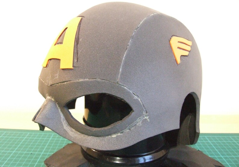 キャプテン・アメリカのヘルメットコスプレ衣装 PDF フォームテンプレートマスク（PDF デジタルパターン） 画像 3