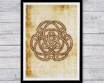 celtic knot print etsy