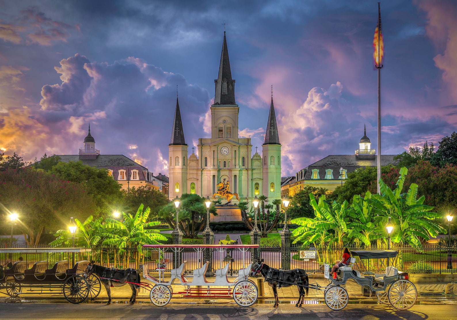 Jackson Square Sunset New Orleans LA Etsy