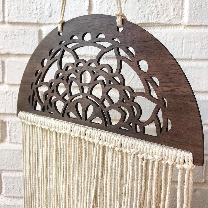 Download Boho Mandala Macrame Wall Decor 2 Designs Digital Laser ...