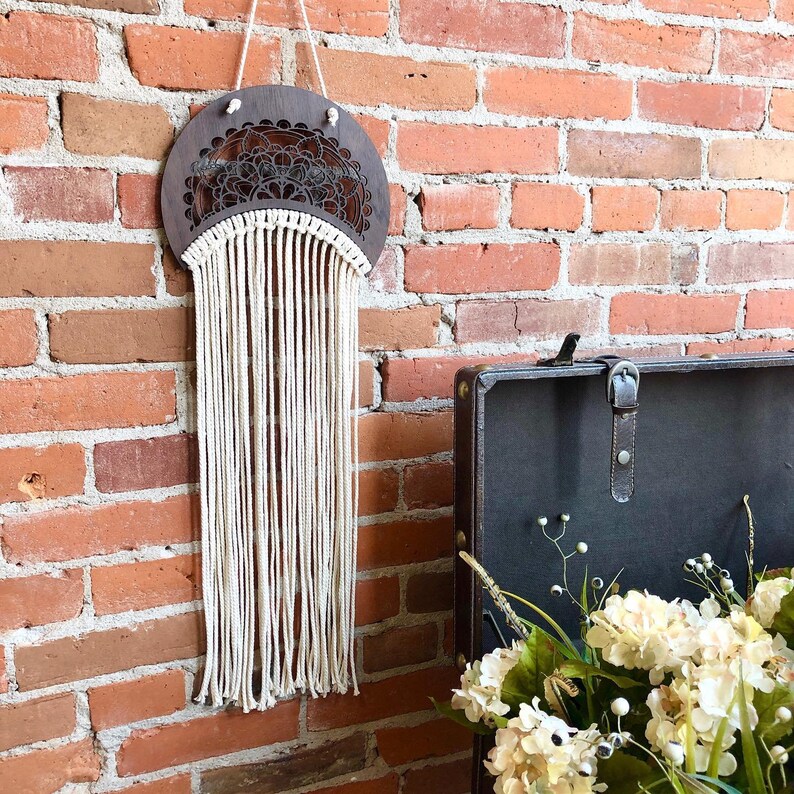 Boho Mandala Macrame Wall Decor 2 Designs Digital Laser ...