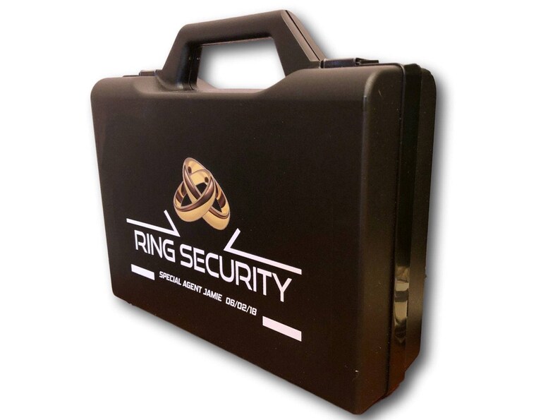 Personalised Ring Security Briefcase Agent Ring Bearer Etsy