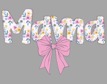 Nœud papillon Mama Coquette numérique