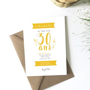 Carte Invitation Anniversaire Adulte A Telecharger A Etsy
