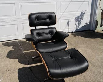 Eames Style Lounge Chair and Ottoman