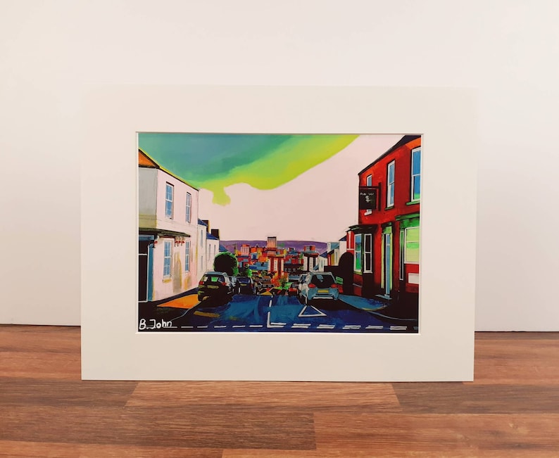View down Blake Street Limited edition prints Sheffield