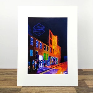 The Leadmill poster. Sheffield Night club. &quot;Friday night at the Leadmill&quot;. Limited edition prints. Colourful expressionist art. Wall art