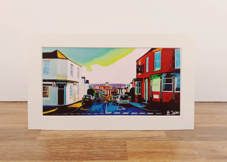View down Blake Street Limited edition prints Sheffield