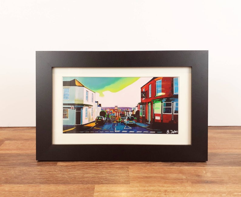 View down Blake Street Limited edition prints Sheffield