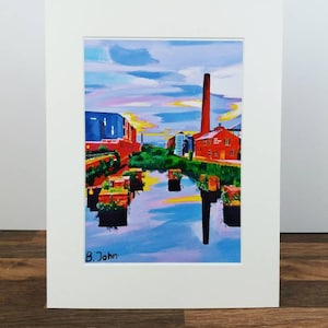Manifesto di Kelham Island. Stampe di Sheffield. Arte colorata.