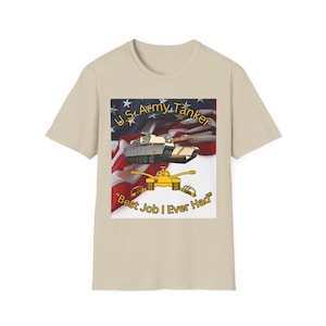 Tankers Unisex Softstyle T-Shirt, Military Vehicle Enthusiast Gift, M1 Abrams Tank, Tankers Apparel, Gamer Gift, Military Tank Tee