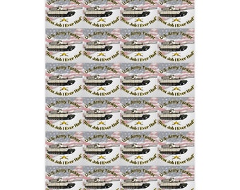 U.S. Army Tanker "Best Job I Ever Had" M1A1 Abrams Wrapping Paper