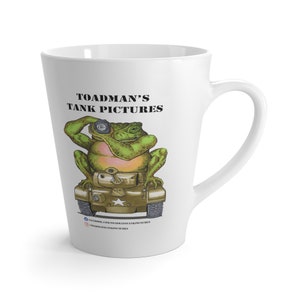 Toadman&#39;s Tank Pictures logo Latte Mug 12oz