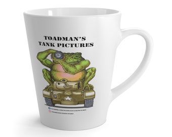 Toadman's Tank Pictures logo Latte Mug 12oz
