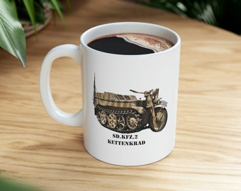 Sd.Kfz. 2 Kettenkrad half-track motorcycle Ceramic Mug 11oz