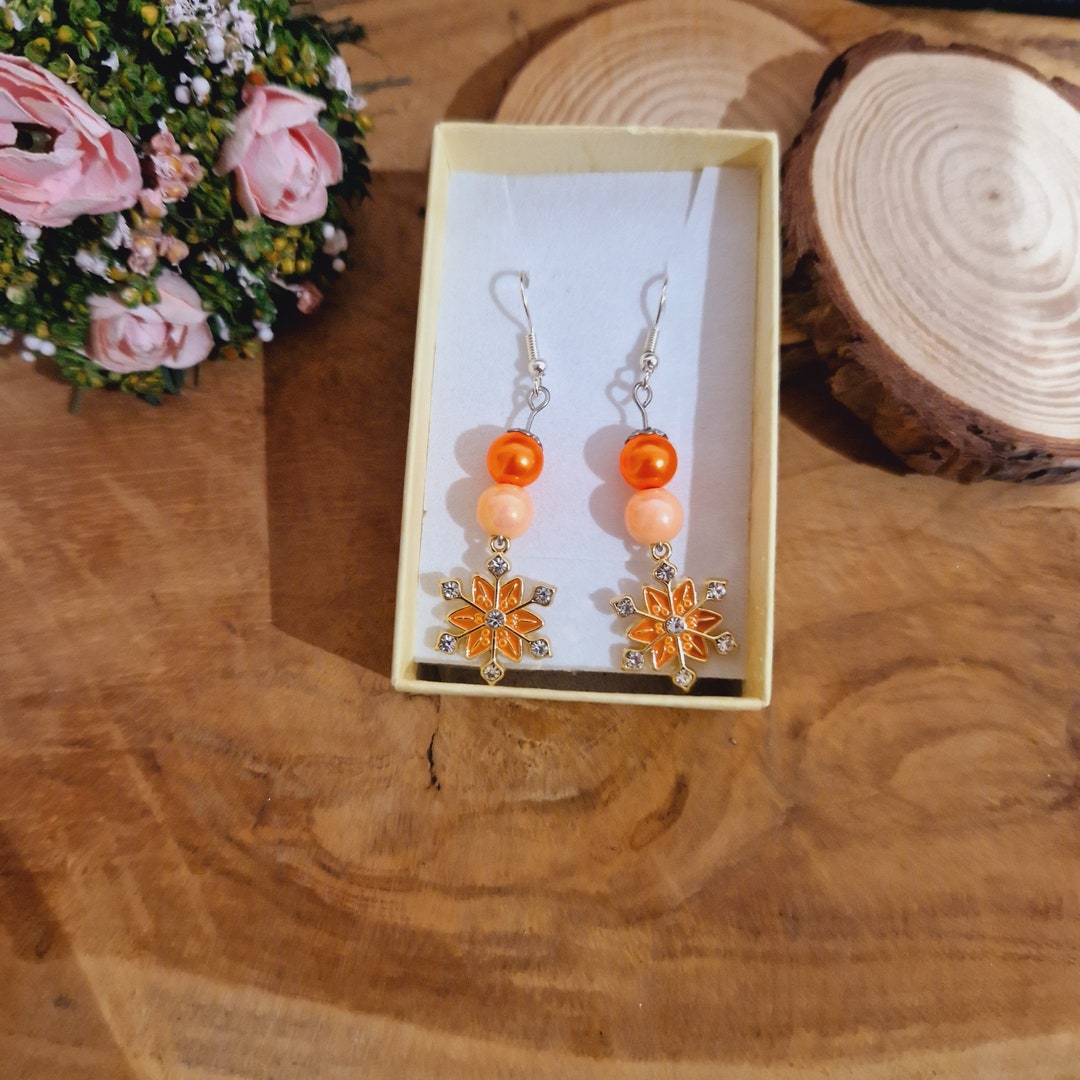 Boucle d'oreille Noël flocon sapin père noël sucre Etsy France