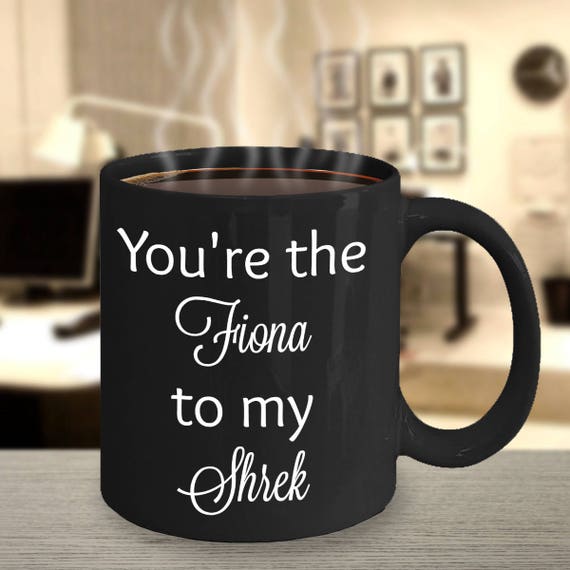 The Shrek & Fiona Love Couple Mugs Couples Gift Two Mugs 