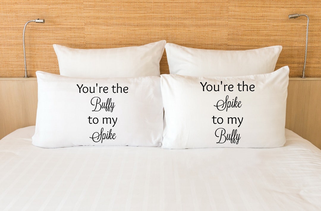Buffy and Spike Couple Pillowcase Set Etsy UK