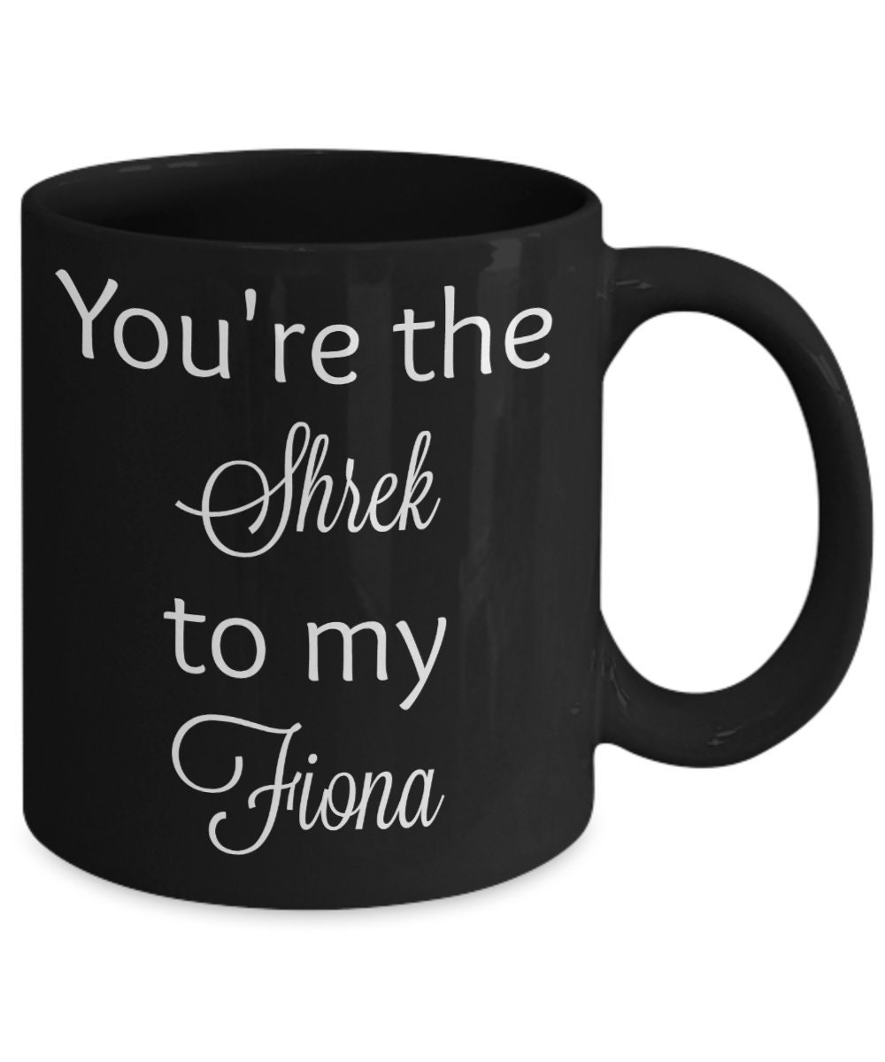 The Shrek & Fiona Love Couple Mugs Couples Gift Two Mugs 