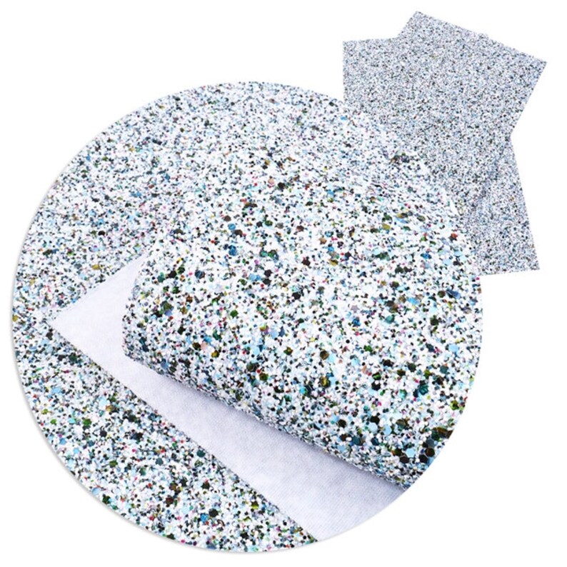 DIY Hair Bows Earrings DIY Rock nuggets Chunky Glitter Faux Leather Sheets 8x11 Faux Leather A4 Vinyl Fabric Sheet