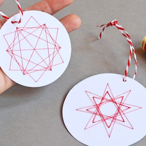Wundertüte ADVENT - DiY Set - Sticken auf Papier