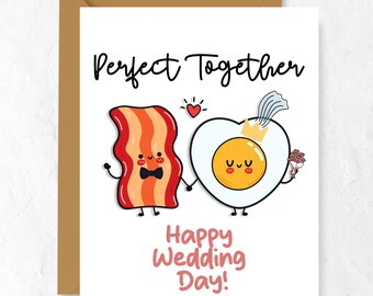 Funny Wedding Card | Bacon and Egg