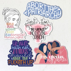 Reproductive Right Stickers | Vinyl Stickers | Pro Roe v Wade Stickers | Pro Human Rights Stickers
