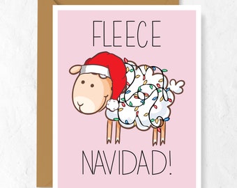 Fleece Navidad Christmas Card | Funny Greeting Card For The Holidays