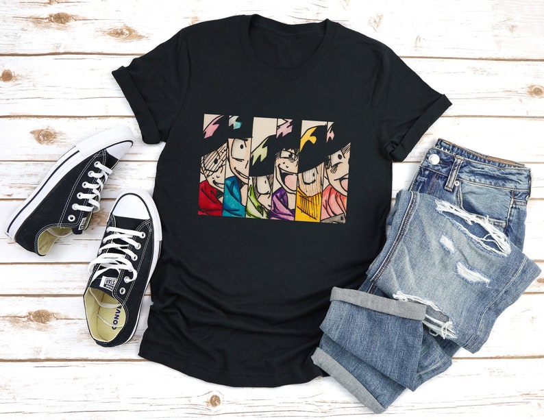 Osomatsu Shirt/ Karamatsu/ Ichimatsu/ Osomatsu/ Todomatsu/ Black