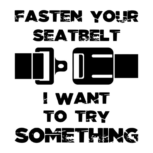 Digital files/Fasten Your Seatbelt/I Want To Try Something/SVG/EPS/Adobe Illustrator/PDF/Sticker/Cut files/