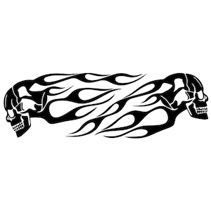 Digital files,Skull,Fire,SVG,EPS,Adobe Illustrator,PDF,Sticker,Cut files,