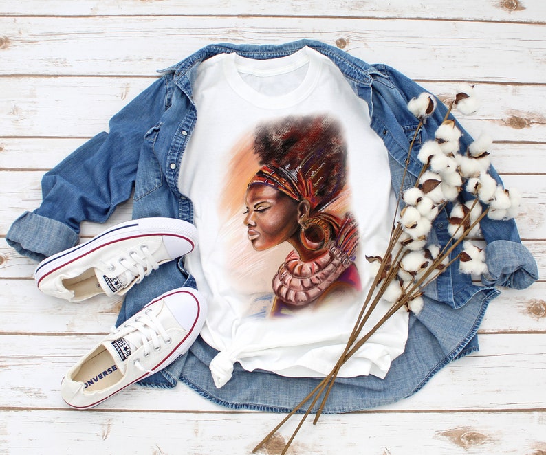 African T-shirt/ T-shirt women/ African clothing/ African/ image 0