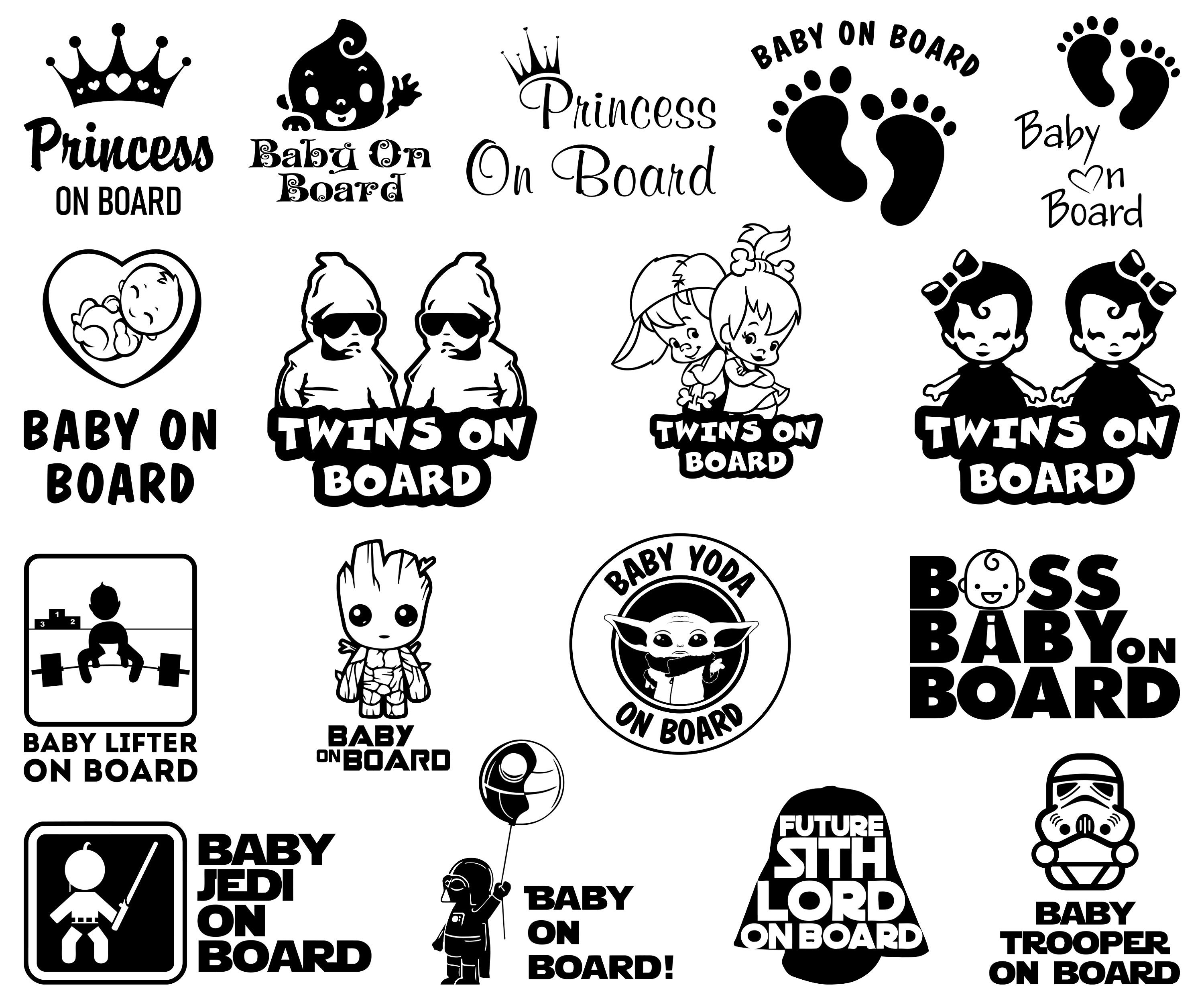 Digital Files,baby on Board,girl,boy,svg,eps,adobe
