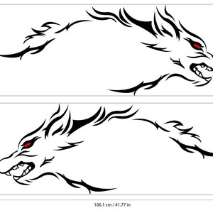 Mustang Coyote Head/ Decal Digital File/ Wolf/ Sticker/ Tribal/ Tattoo/ Car Graphic/ Mustang Decal