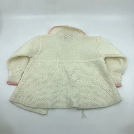 12m Cherub Orlon made in England knit sweater car… - image 2