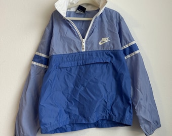 Vintage Nike Packable Anorak 80s blue tag kids size small (7)