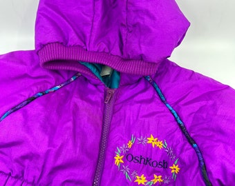 Vintage Oshkosh B’gosh snowsuit pink label size 12m