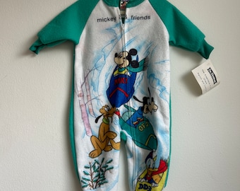 Vintage Disney Mickey and friends Snuggie onesie size 6-12m