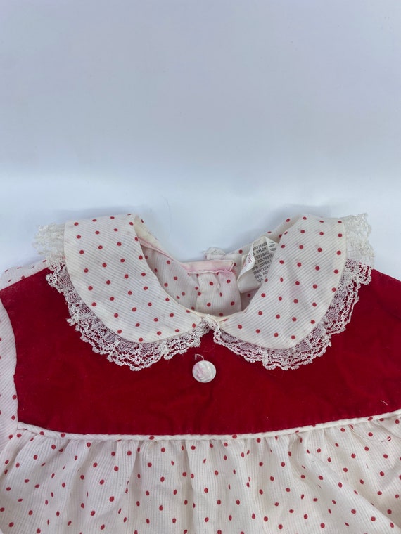 Vintage Sears Winnie the Pooh polka dot dress tag… - image 7